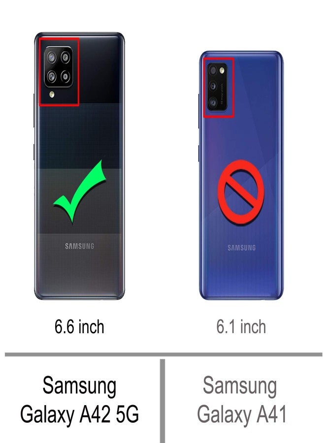 Osophter for Galaxy A42 5G Case Samsung M42 5G Case Shock-Absorption Flexible TPU Rubber Protective Cell Phone Cover for Samsung Galaxy A42 5G(Black) - Image 2